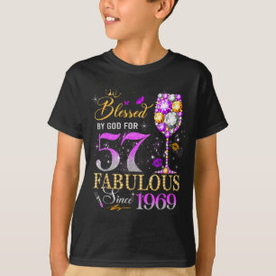Door shirt 57e verjaardag Koningin Gezegend God