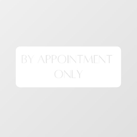 Door slechts Decale Opslag van de Benoeming te ben Raamsticker (Vel)