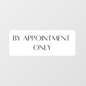 Door slechts Decale Opslag van de Benoeming te ben Raamsticker (Vel)