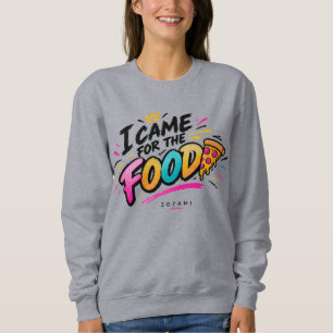 Door snacks aangedreven dames sweatshirt