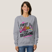 Door snacks aangedreven dames sweatshirt (Voorkant volledig)