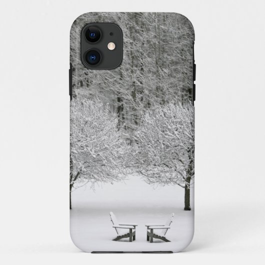Door sneeuw bedekt landschap Case-Mate iPhone case (Achterkant)