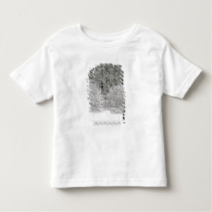 Door sneeuw bedekt landschap kinder shirts