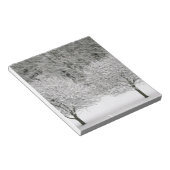 Door sneeuw bedekt landschap notitieblok (Schuin)