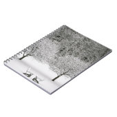 Door sneeuw bedekt landschap notitieboek (Linkerzijde)