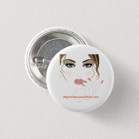 Door Stephanie's Eyes knop Ronde Button 3,2 Cm (Voorkant /achterkant)