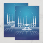 Door sterren verlicht Menorah II (Voorkant / Achterkant)