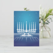 Door sterren verlicht Menorah II (Staand voorkant)