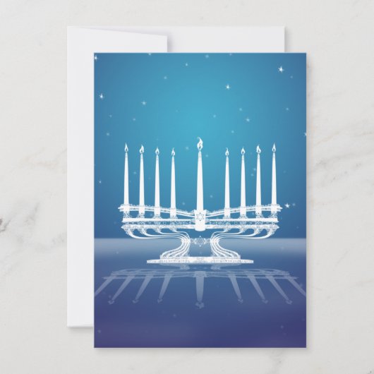 Door sterren verlicht Menorah II (Voorkant)