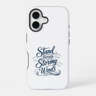 Door stormachtige winden heen staan Nautilus iPhon iPhone 16 Hoesje