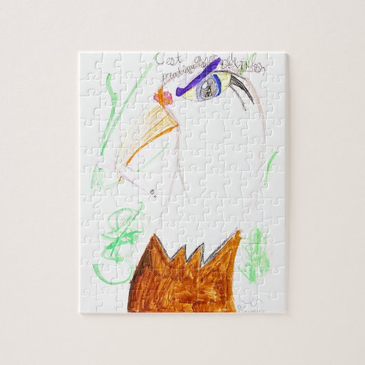 Door te doen wordt het goed. legpuzzel (Verticaal)