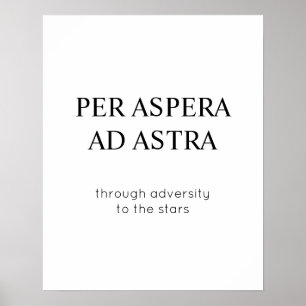 Door tegenslag aan het Poster van het Stars Latijn