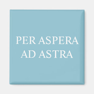 door tegenspoed tegen de sterren Magnet - Turquois