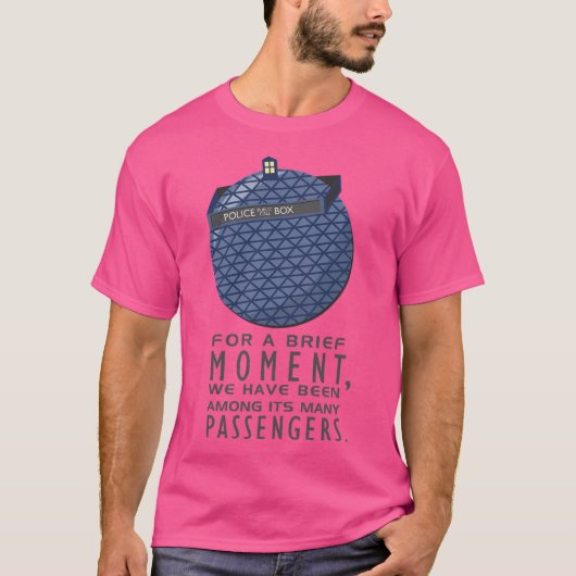 Door tijd en ruimte t-shirt (Voorkant)