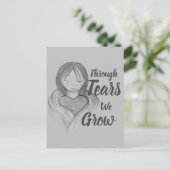 Door tranen kweken we Briefkaart (Staand voorkant)