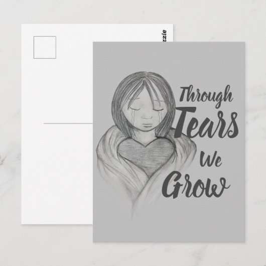 Door tranen kweken we Briefkaart (Voorkant / Achterkant)