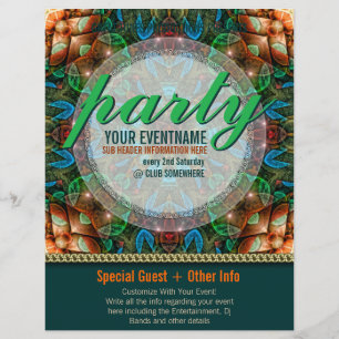 Door Tribe-partij gereed gemaakte gebeurtenisbroch Flyer