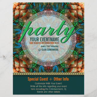 Door Tribe-partij gereed gemaakte gebeurtenisbroch Flyer