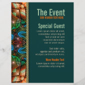 Door Tribe-partij gereed gemaakte gebeurtenisbroch Flyer (Achterkant)