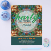 Door Tribe-partij gereed gemaakte gebeurtenisbroch Flyer (Enkel)