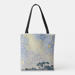 Door Van Gogh geïnspireerde sterrennacht esthetisc Tote Bag