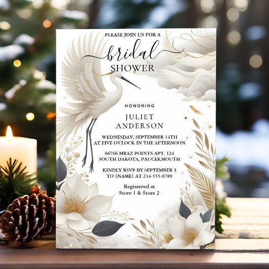 Door Veer Aziatisch Sky Cloud Crane Fun Vrijgezell Kaart