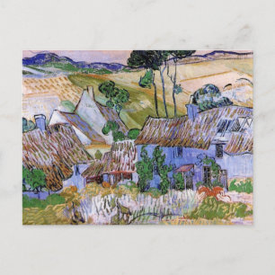 Door Vincent van Gogh geplakte Roof Cottages van H Briefkaart