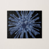 Door virussen geïnfecteerde cel legpuzzel (Horizontaal)