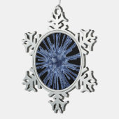 Door virussen geïnfecteerde cel tin sneeuwvlok ornament (Rechts)