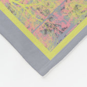 Door vogels en bessen geïnspireerde kleuren fleece deken (Hoek)