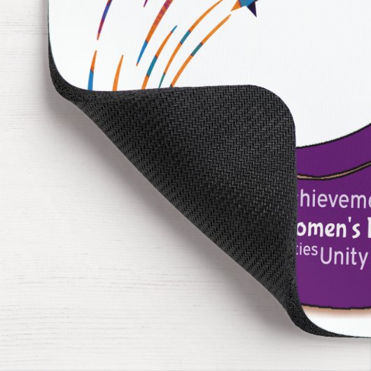 Door vrouwen geïnspireerde Internationale Dag Muismat (Hoek)