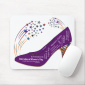 Door vrouwen geïnspireerde Internationale Dag Muismat (Met muis)