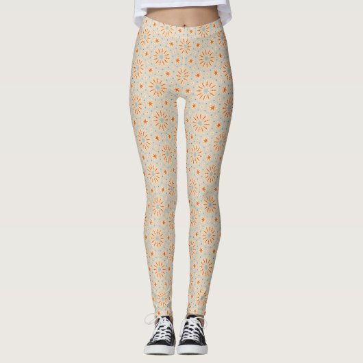 Door vuurwerk geïnspireerd patroon - Leggings (Voorkant)