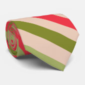 Door watermeloenen geïnspireerde strips stropdas (Opgerold)