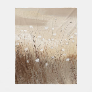 Door wind geteisterde wilde bloemen #1 fleece deken