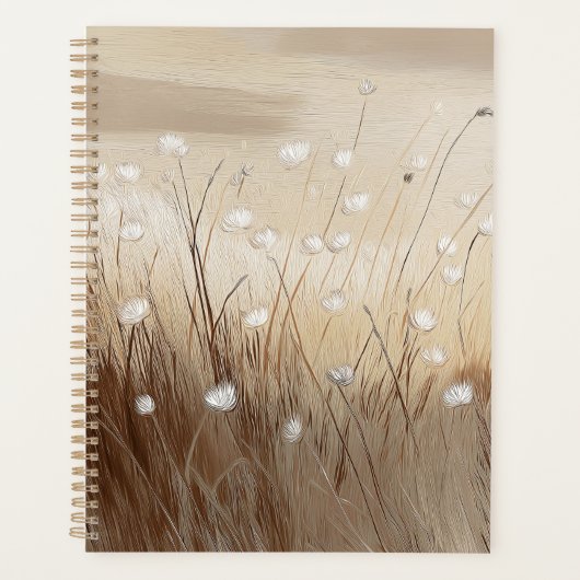 Door wind geteisterde wilde bloemen #1  planner (Voorkant)
