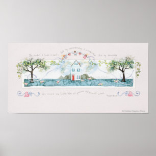 Door Wisdom is een huis gebouwd Poster