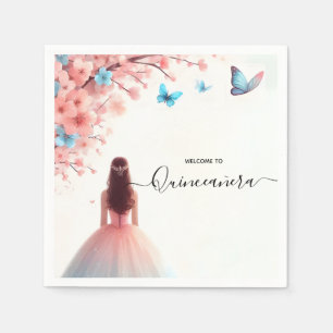 Door Wood Tree Pink Girly Cherry Blossom Quinceane Servet