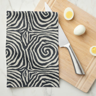 Door zebra geïnspireerd theedoek