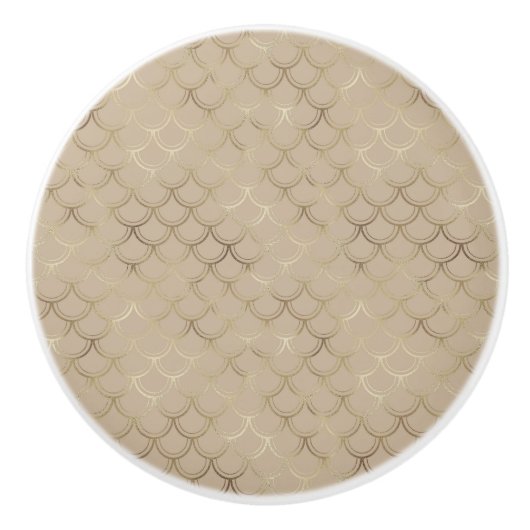 DOOR ZEEMEERMIN GEÏNSPIREERDE NEUTRALE CUSTOM KERAMISCHE KNOP (Voorkant)