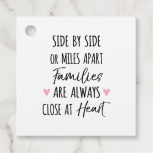 Door zij of Miles Afzonderlijke Families zijn dich Bedankjes Labels