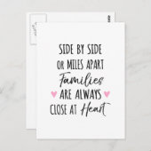 Door zij of Miles Afzonderlijke Families zijn dich Briefkaart (Voorkant / Achterkant)