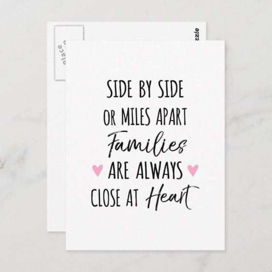 Door zij of Miles Afzonderlijke Families zijn dich Briefkaart (Voorkant / Achterkant)