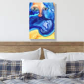 "Door Zijn Ogen" Canvas Print Melanie Allison | (Insitu (Slaapkamer))