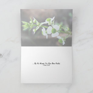 Door Zijn Wonden Bent U Genezen Bloemfotografie Kaart