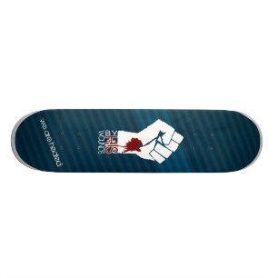 Door zijn wonden - blauw skateboard