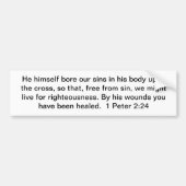 Door zijn wonden bumpersticker (Voorkant)