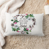Door zijn wonden zijn we heet Isaiah 53:5 Kussen (Deken)