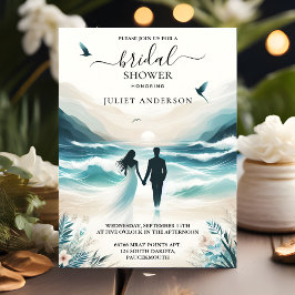 Door Zomer Ocean Zee Beach Blue Water Vrijgezellen Kaart