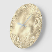 Doorbladert de Gouden Palm van Champaigne Metaal Grote Klok (Hoek)